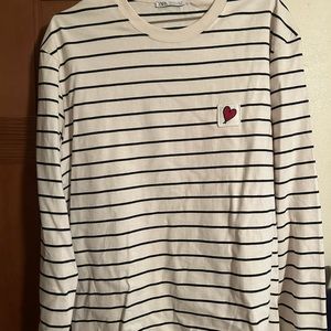 Zara Striped Long Sleeve Shirt